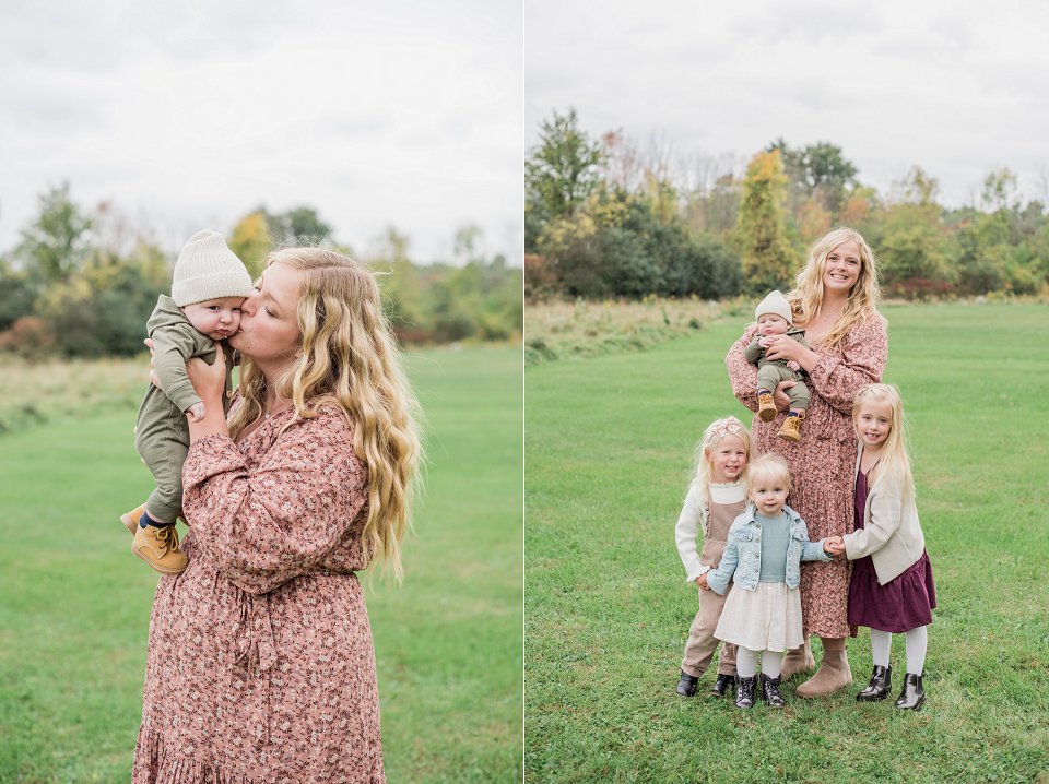 fall family newborn photos, outdoor, waterdown photographer